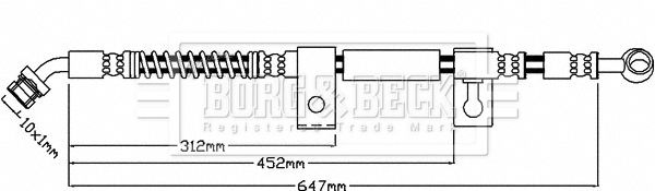 BORG & BECK stabdžių žarnelė BBH7948